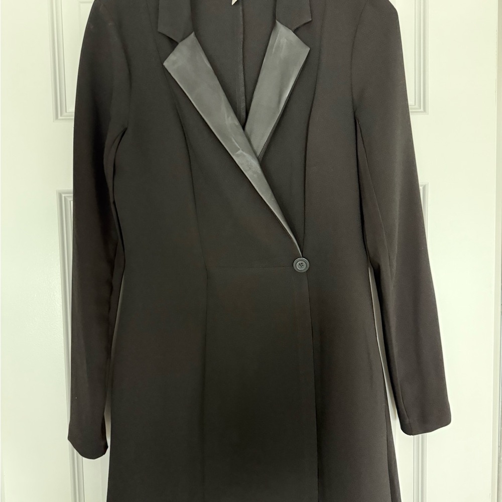 BCBGeneration Black Blazer with Gray Lapel